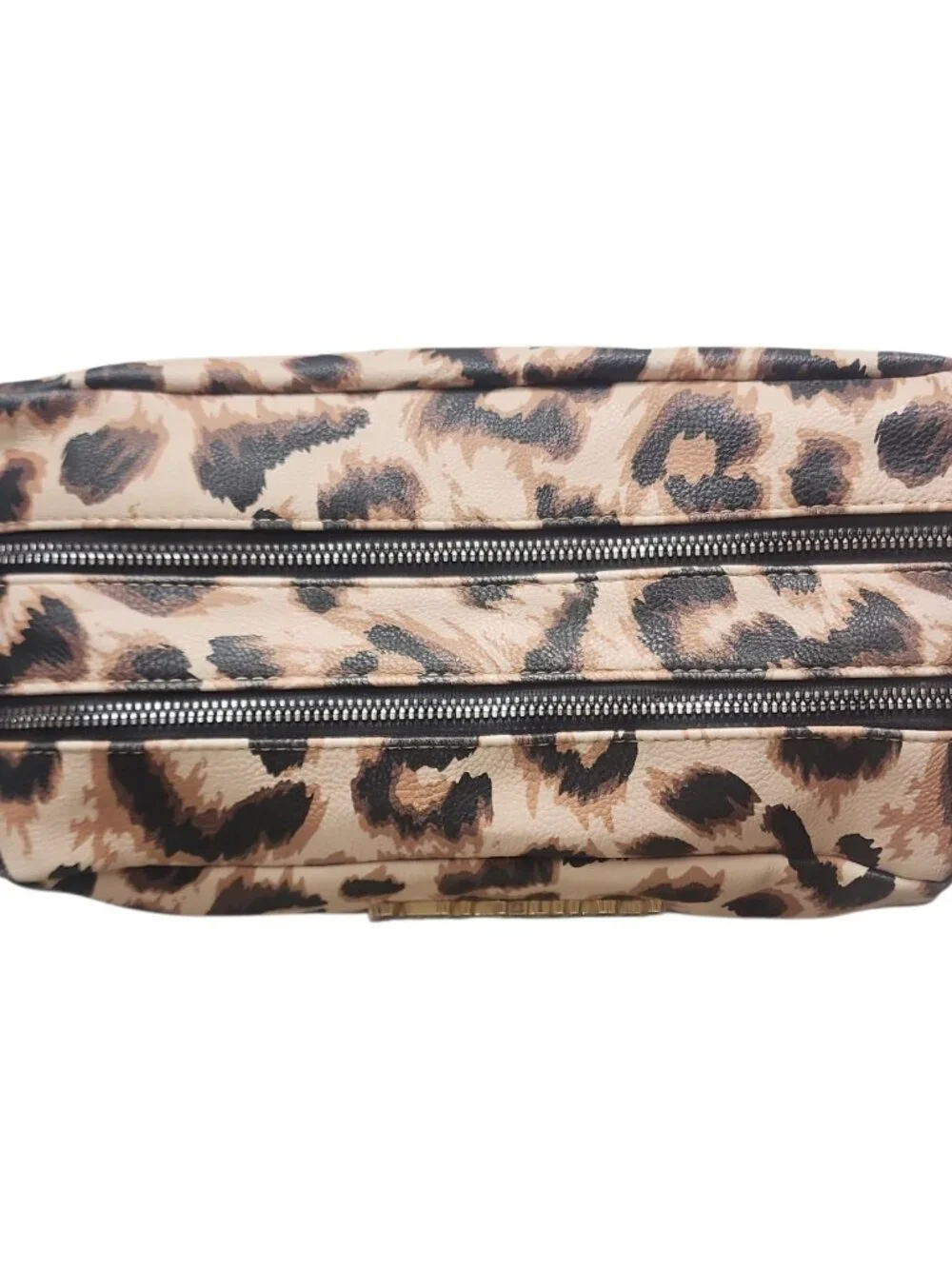 Mob Wife Leopard Print Makeup Bag Travel Cosmetic Organizer Animal Print